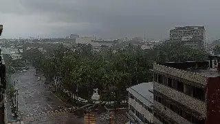 Imagen Llueve en el centro de Veracruz ¿Cómo está en tu colonia?
