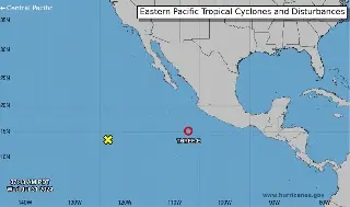Imagen Se forma la Depresión Tropical Tres-E; 'podría convertirse en huracán categoría 1'