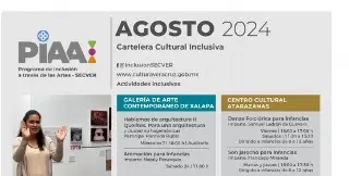 Imagen SECVER presenta cartelera de actividades con enfoque inclusivo de agosto