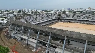 Imagen Reportan 51% de avance en segunda etapa de reconstrucción del estadio Luis 'Pirata' Fuente