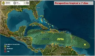 Imagen Vigilan activa onda tropical en el Atlántico; prevén que se fortalezca 