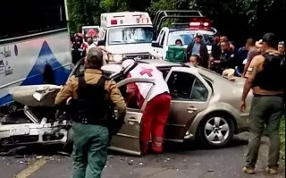 Imagen Son 13 los lesionados tras accidente en carretera de Huatusco, Veracruz: PC 