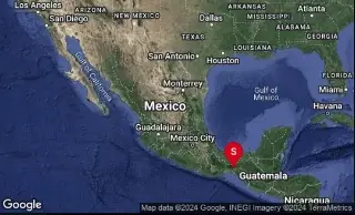 Imagen Ajustan a 5.5 la magnitud de sismo en Arriaga, Chiapas 