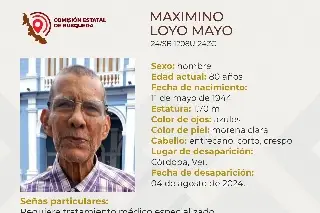 Imagen Hombre de 80 años desaparece en Córdoba, Veracruz 