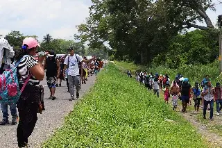 Imagen Migrantes piden alivio y atención a Claudia Sheinbaum desde la frontera sur de México