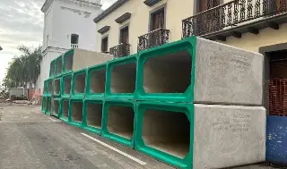 Imagen Estás son las estructuras de concreto para el colector pluvial en Independencia