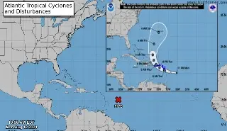 Imagen Monitorean Onda tropical que se dirige a la Península de Yucatán: PC