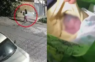 Imagen Mujer abandona a bebé en una bolsa de supermercado (+Video)