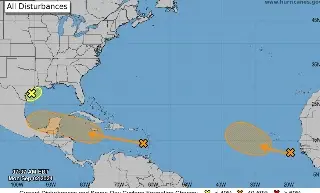 Imagen Reportan probable formación de 3 ciclones tropicales en el Atlántico