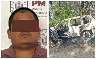 Imagen Cae sujeto por asesinar a su pareja y quemarla dentro de su camioneta al sur de Veracruz