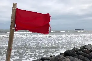 Imagen Habrá bandera roja en playas por viento del norte en Veracruz