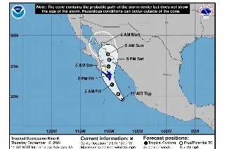 Imagen Depresión tropical Nueve-E dejará lluvias en estos estados; advierten de posible formación de trombas marinas