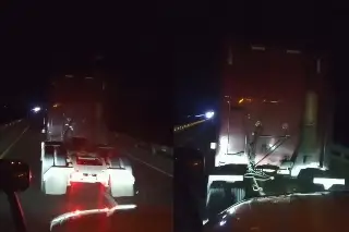 Imagen Trailero embiste a delincuentes que intentaron asaltarlo en la Puebla – Orizaba (+Video)