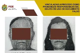 Imagen Vinculadas a proceso por presunto uso de documento falso 