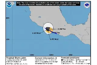 Imagen Tormenta 'John' dejará lluvias puntuales intensas para Veracruz y otros estados