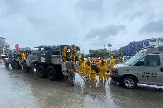 Imagen Activan Plan Marina en fase de auxilio en Quintana Roo y Guerrero por Helene y John