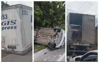 Imagen Se registran tres accidentes más en autopista de Veracruz