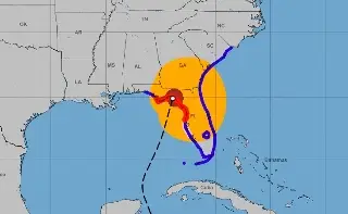 Imagen Helene toca tierra en el noroeste de Florida como un potente huracán de categoría 4