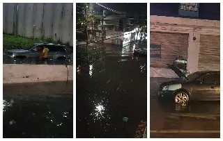 Imagen Inundaciones y autos varados deja lluvia en Veracruz - Boca del Río (+Fotos)