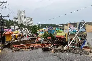 Imagen Colapsan al menos 13 restaurantes tras paso de John en Acapulco