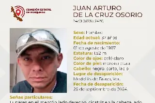 Imagen Él es Juan Arturo, tiene 37 años y desapareció en Medellín de Bravo 