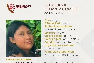 Imagen Ella es Stephanie, tiene 15 años y desapareció en la ciudad de Veracruz 