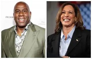 Imagen Magic Johnson pide a hombres afroamericanos en EU 'Elegir a Kamala Harris'