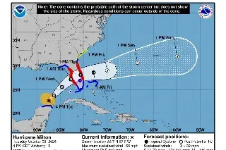 Imagen Huracán Milton se intensifica a categoría 5 en camino hacia Florida