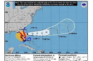 Imagen Milton toca tierra en Sarasota, Florida, como huracán categoría 3