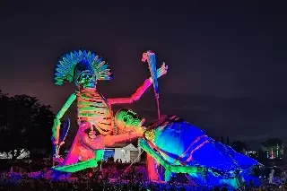 Imagen Con calaveras gigantes esperarán a sus muertos