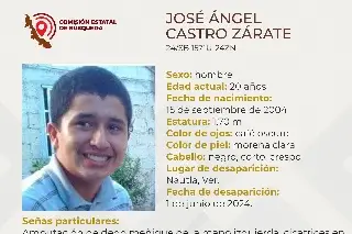 Imagen Joven desaparece en zona centro del estado de Veracruz 