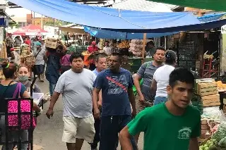 Imagen Caen ventas en el Mercado Malibrán de Veracruz