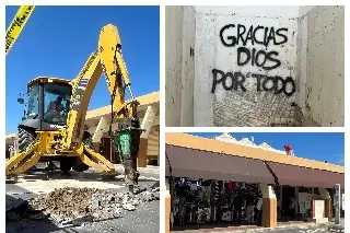 Imagen Algunos locatarios regresaron a los locales que pronto serán derrumbados en Veracruz