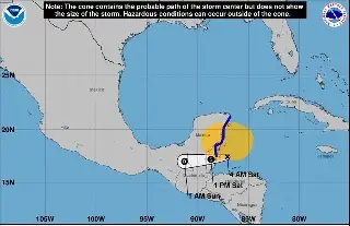 Imagen Se forma tormenta tropical Nadine en el Mar Caribe