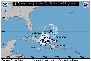 Imagen Se forma tormenta tropical 'Oscar' en el Atlántico 