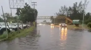 Imagen Así luce la entrada al fraccionamiento Laguna Real en Veracruz 