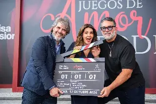 Lalo Santamarina y Mayrín Villanueva graban 'Juegos de amor y poder' (+fotos)