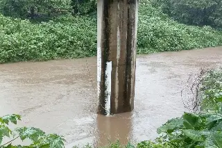 Imagen Río Jamapa, a la altura de El Tejar, está en descenso: Conagua