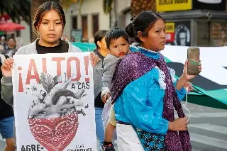 Imagen Organizaciones zapatistas protestan en CDMX contra violencia en Chiapas