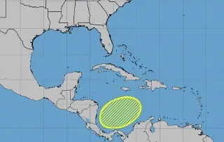 Imagen Prevén la formación de una zona de baja presión en el mar Caribe