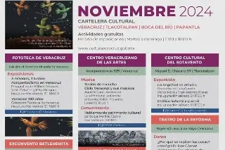 Imagen Presentan programa de actividades culturales de noviembre en Veracruz-Boca del Río