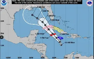 Imagen Se forma la Depresión Tropical 18; se espera que hoy mismo sea Tormenta: PC