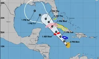 Imagen Se forma la tormenta tropical 'Rafael'; pone en alerta a Cuba, Jamaica e Islas Caimán