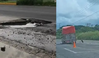 Imagen En pésimas condiciones carretera Santa Fe-Paso del Toro, acusan automovilistas