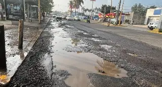 Imagen Más quejas por baches en esta colonia de Boca del Río 