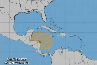 Imagen Baja presión con 40% de probabilidad de ser ciclón en el Golfo de México