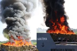 Imagen Incineran más de 7 toneladas de droga en Veracruz