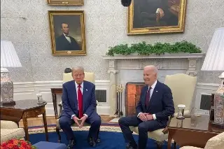 Imagen Biden recibe a Trump en la Casa Blanca