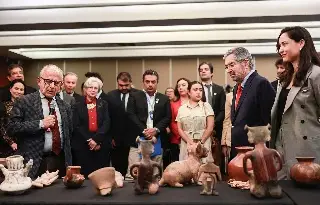 Imagen México recobra 220 piezas arqueológicas que estaban en Argentina, Canadá, EU y Suiza