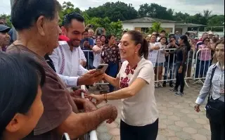 Imagen Sheinbaum llega a Veracruz y visita hospital de Nautla